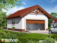 z dachem 2-spadowym Garáž pre dve autá G6b